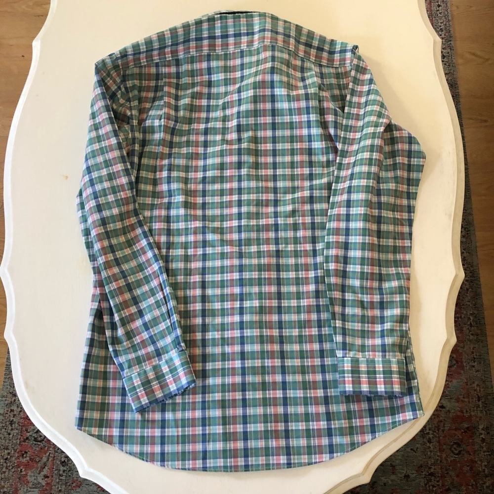 NWT L.L. bean Checkered Button Down Shirt - Picture 2 of 3